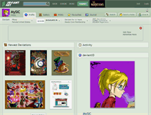 Tablet Screenshot of mysic.deviantart.com