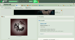 Desktop Screenshot of akuma-wolf.deviantart.com