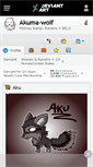 Mobile Screenshot of akuma-wolf.deviantart.com