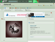 Tablet Screenshot of akuma-wolf.deviantart.com
