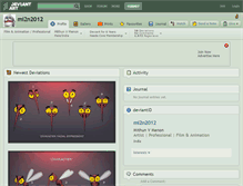 Tablet Screenshot of mi2n2012.deviantart.com