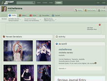 Tablet Screenshot of michellerena.deviantart.com