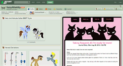 Desktop Screenshot of fuzzylittlekitty.deviantart.com