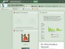 Tablet Screenshot of is-a-werewolfs-name.deviantart.com