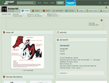 Tablet Screenshot of annawiel.deviantart.com