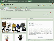 Tablet Screenshot of favorcheetah13.deviantart.com
