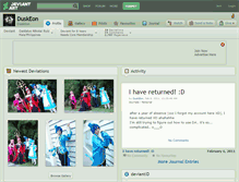 Tablet Screenshot of duskeon.deviantart.com