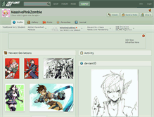 Tablet Screenshot of massivepinkzombie.deviantart.com