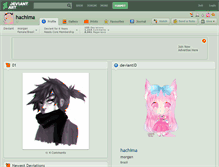 Tablet Screenshot of hachima.deviantart.com