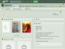 Tablet Screenshot of dejicchan.deviantart.com