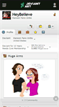 Mobile Screenshot of heybelieve.deviantart.com