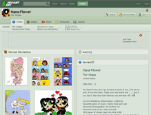 Tablet Screenshot of hana-flower.deviantart.com