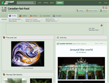 Tablet Screenshot of canadian-fast-food.deviantart.com