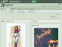 Tablet Screenshot of glacierfusion.deviantart.com
