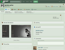 Tablet Screenshot of jamien-price.deviantart.com