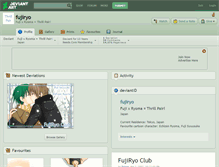Tablet Screenshot of fujiryo.deviantart.com