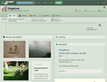 Tablet Screenshot of gingakuon.deviantart.com