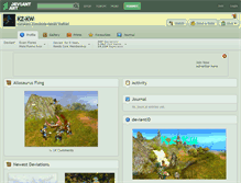 Tablet Screenshot of kz-kw.deviantart.com