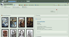 Desktop Screenshot of concretefeather.deviantart.com
