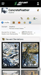 Mobile Screenshot of concretefeather.deviantart.com