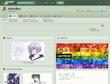 Tablet Screenshot of hollowriku.deviantart.com