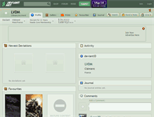 Tablet Screenshot of lvdm.deviantart.com