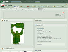 Tablet Screenshot of epic-ninja.deviantart.com