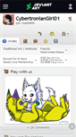 Mobile Screenshot of cybertroniangirl01.deviantart.com