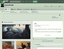 Tablet Screenshot of cheesefreeak.deviantart.com