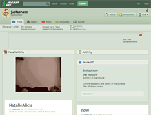 Tablet Screenshot of justaphase.deviantart.com