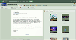 Desktop Screenshot of freedomartists.deviantart.com
