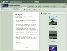 Tablet Screenshot of freedomartists.deviantart.com