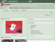 Tablet Screenshot of cuteindusty.deviantart.com