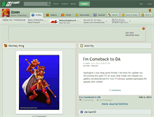 Tablet Screenshot of izoon.deviantart.com