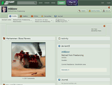 Tablet Screenshot of mikkow.deviantart.com