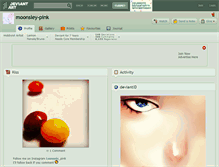 Tablet Screenshot of moonsley-pink.deviantart.com