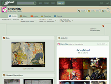 Tablet Screenshot of ciyannkitty.deviantart.com