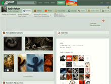 Tablet Screenshot of hellwisher.deviantart.com
