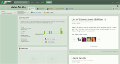 Desktop Screenshot of llamas-for-all.deviantart.com