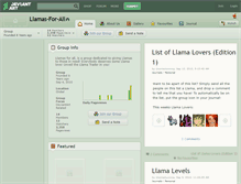 Tablet Screenshot of llamas-for-all.deviantart.com