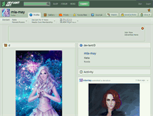 Tablet Screenshot of mia-may.deviantart.com