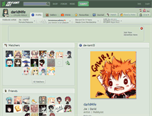 Tablet Screenshot of darldnife.deviantart.com