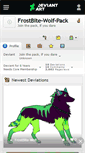 Mobile Screenshot of frostbite-wolf-pack.deviantart.com