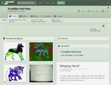 Tablet Screenshot of frostbite-wolf-pack.deviantart.com