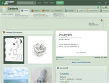 Tablet Screenshot of cardenia.deviantart.com