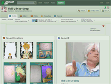 Tablet Screenshot of i-kill-u-in-ur-sleep.deviantart.com