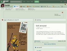 Tablet Screenshot of darkbx.deviantart.com
