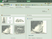 Tablet Screenshot of mancuspia.deviantart.com
