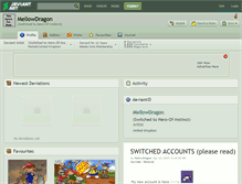 Tablet Screenshot of mellowdragon.deviantart.com