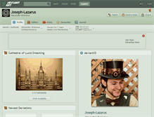 Tablet Screenshot of joseph-lazarus.deviantart.com